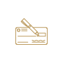 Writing check icon