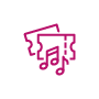 Ticket and Music Note icon