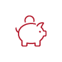 Piggy bank icon