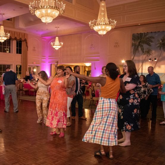 People dancing at Summer Salute event